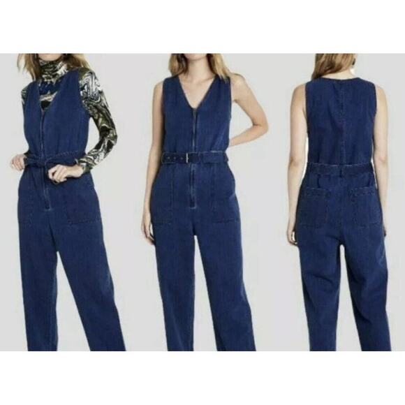 Rachel Comey x Target Denim Utility Jumpsuit Size 8 New